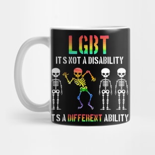 It's Not Disability It's A Different Ability Skeleton Mug